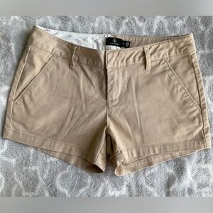 Volcom shorts in Khaki. Size 24. Used without tags.